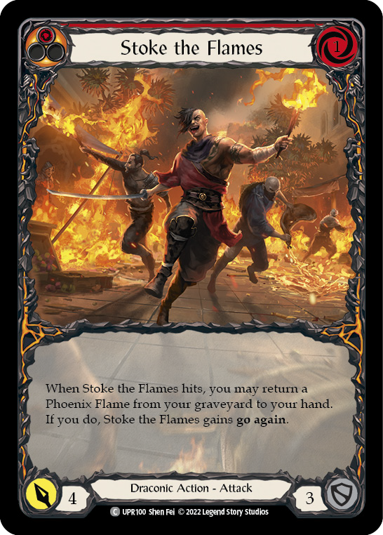 Stoke the Flames (Extended Art) [UPR100] (Uprising)  Rainbow Foil | L.A. Mood Comics and Games