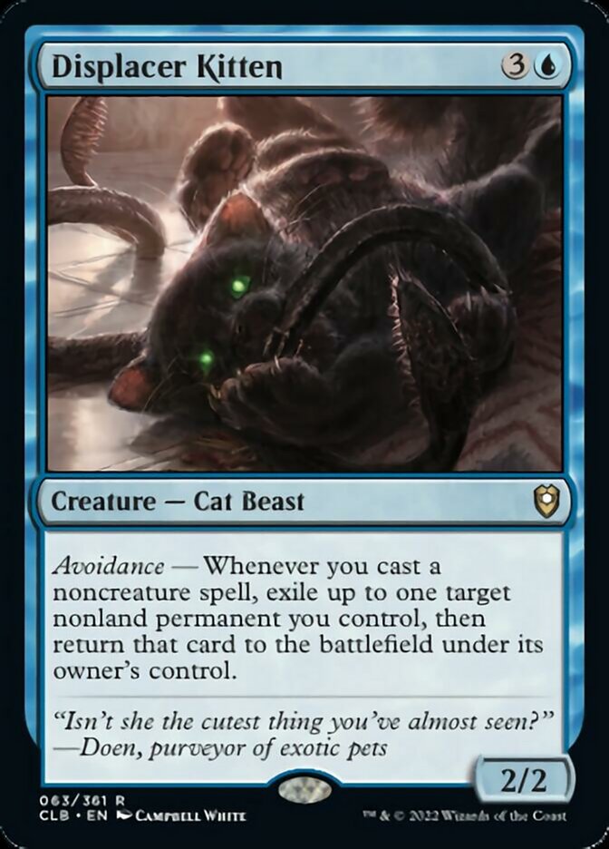 Displacer Kitten [Commander Legends: Battle for Baldur's Gate] | L.A. Mood Comics and Games