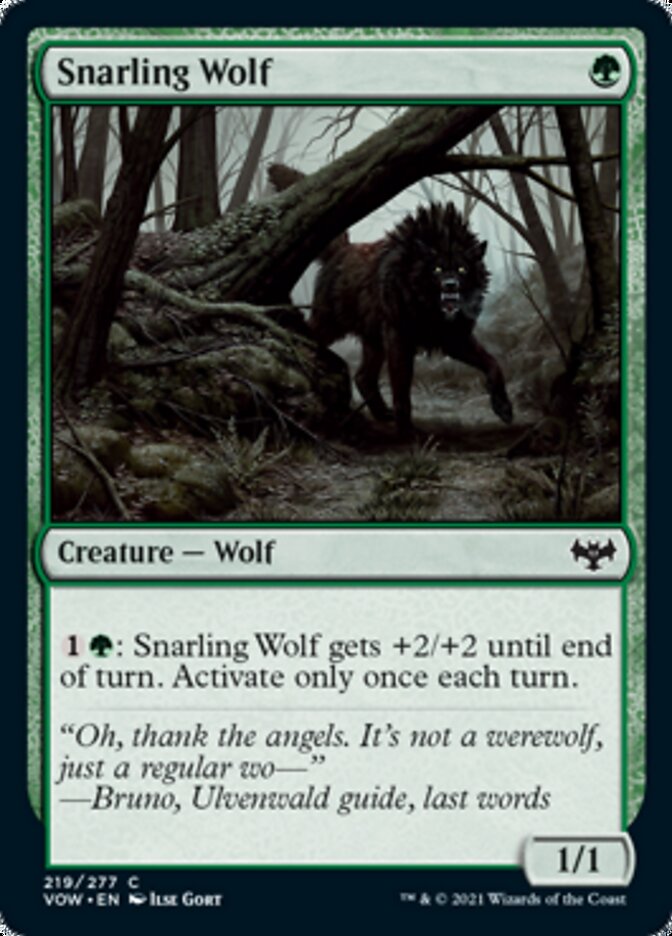 Snarling Wolf [Innistrad: Crimson Vow] | L.A. Mood Comics and Games