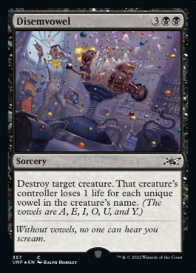 Disemvowel (Galaxy Foil) [Unfinity] | L.A. Mood Comics and Games