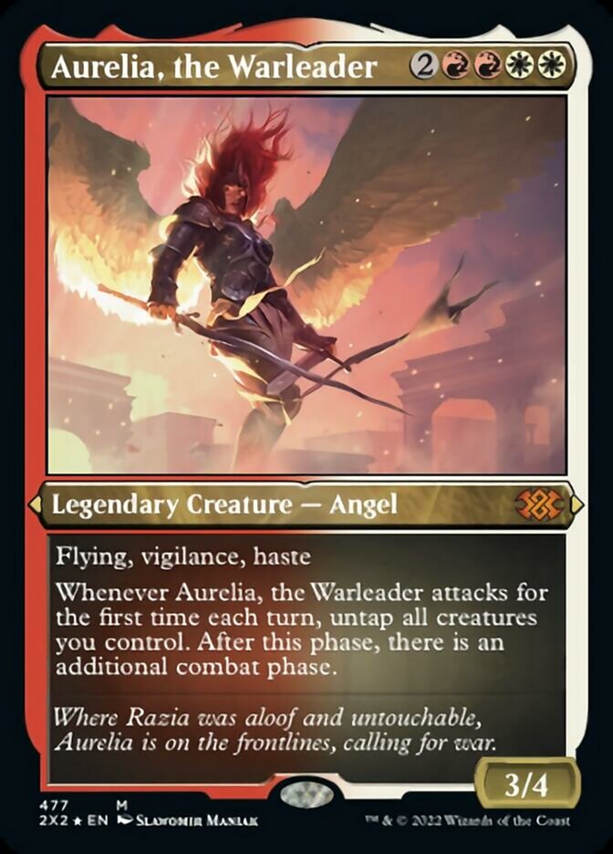 Aurelia, the Warleader (Foil Etched) [Double Masters 2022] | L.A. Mood Comics and Games