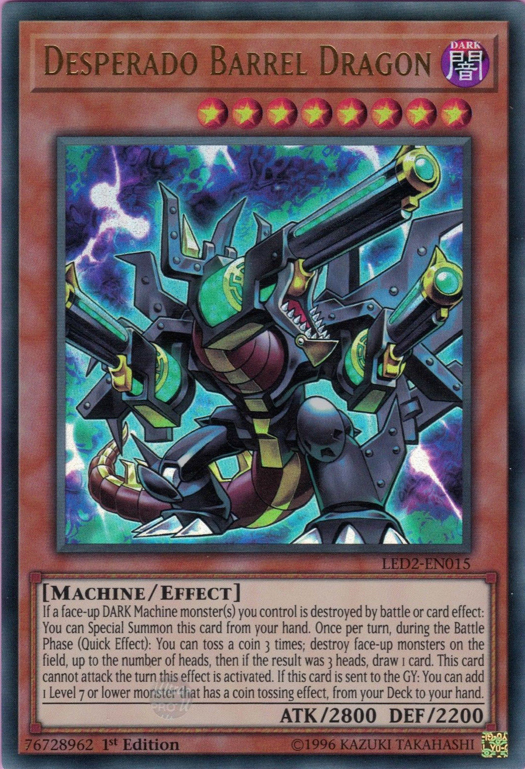 Desperado Barrel Dragon [LED2-EN015] Ultra Rare | L.A. Mood Comics and Games