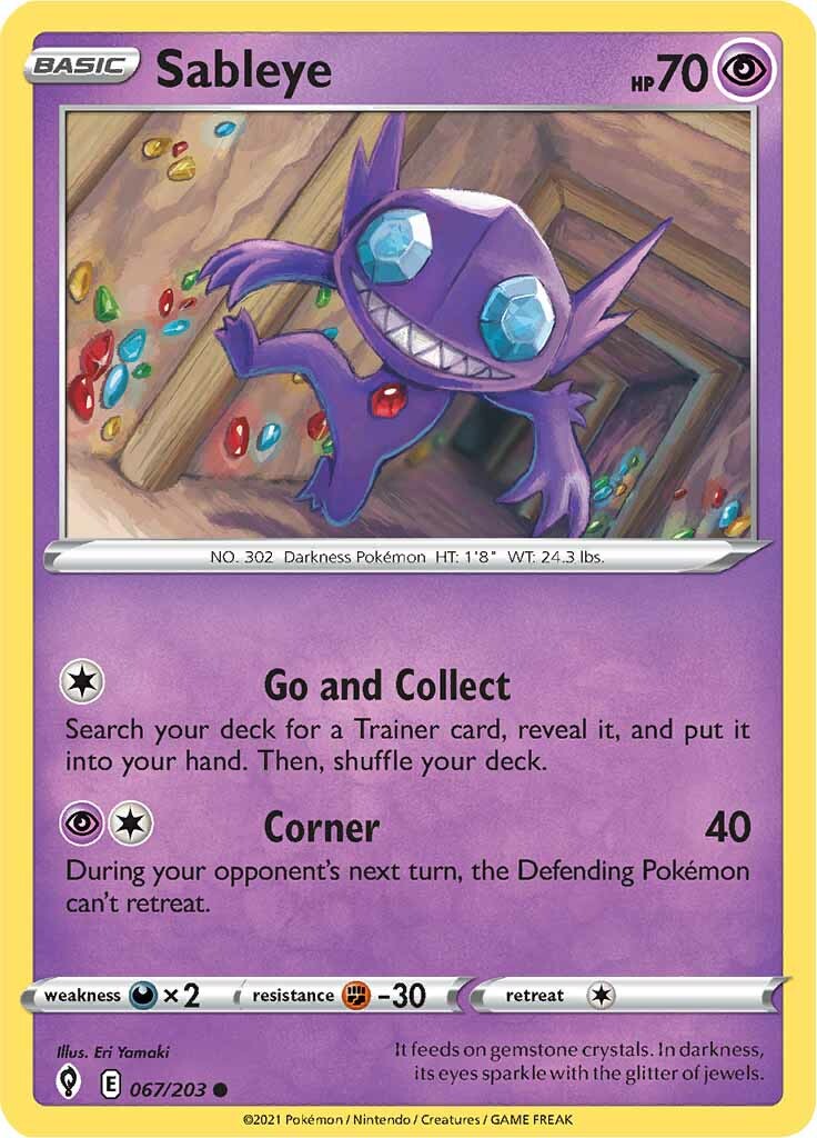 Sableye (067/203) [Sword & Shield: Evolving Skies] | L.A. Mood Comics and Games