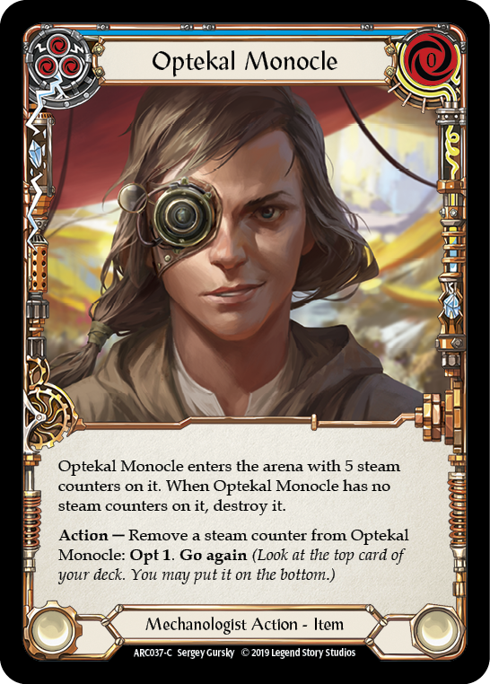 Optekal Monocle [ARC037-C] (Arcane Rising)  1st Edition Normal | L.A. Mood Comics and Games