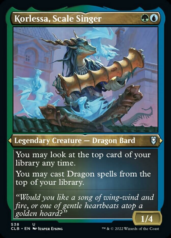 Korlessa, Scale Singer (Foil Etched) [Commander Legends: Battle for Baldur's Gate] | L.A. Mood Comics and Games