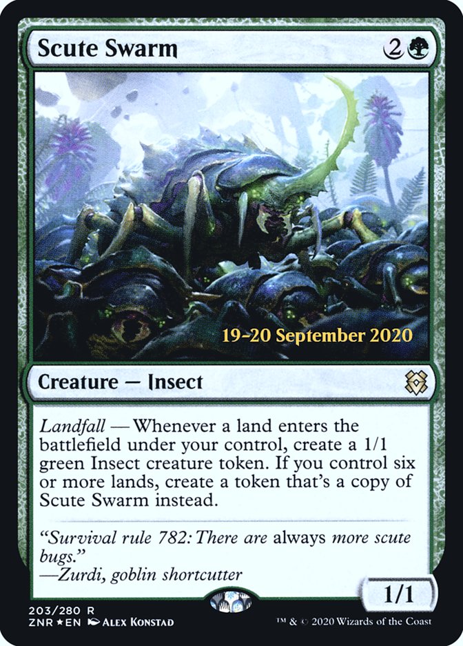 Scute Swarm [Zendikar Rising Prerelease Promos] | L.A. Mood Comics and Games