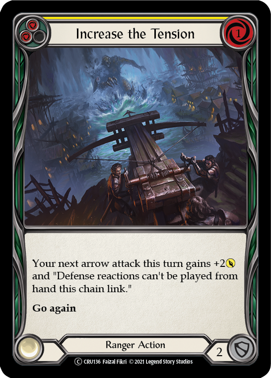 Increase the Tension (Yellow) [U-CRU136] (Crucible of War Unlimited)  Unlimited Rainbow Foil | L.A. Mood Comics and Games