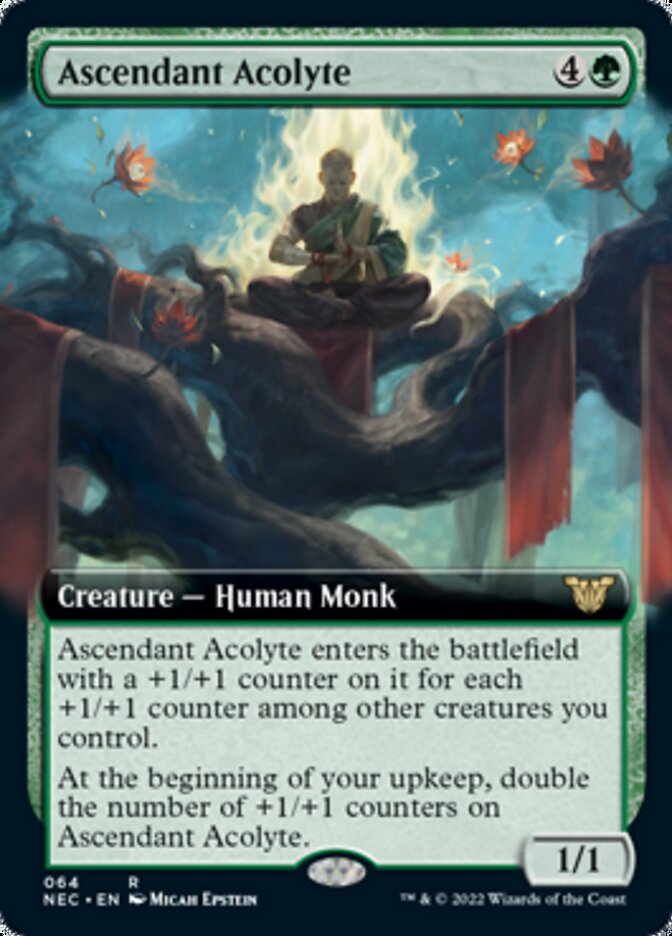 Ascendant Acolyte (Extended Art) [Kamigawa: Neon Dynasty Commander] | L.A. Mood Comics and Games