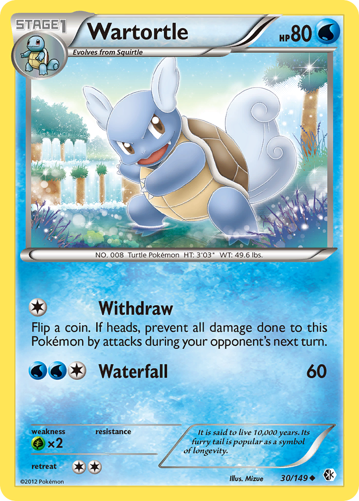 Wartortle (30/149) [Black & White: Boundaries Crossed] | L.A. Mood Comics and Games