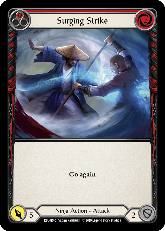 Surging Strike (Red) [KSU015-C] (Katsu Hero Deck)  1st Edition Normal | L.A. Mood Comics and Games