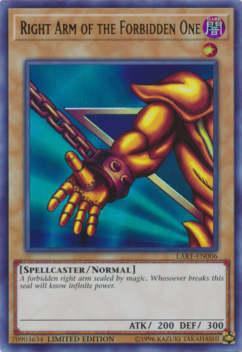 Right Arm of the Forbidden One [LART-EN006] Ultra Rare | L.A. Mood Comics and Games