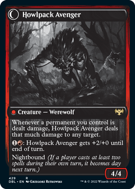 Ill-Tempered Loner // Howlpack Avenger [Innistrad: Double Feature] | L.A. Mood Comics and Games