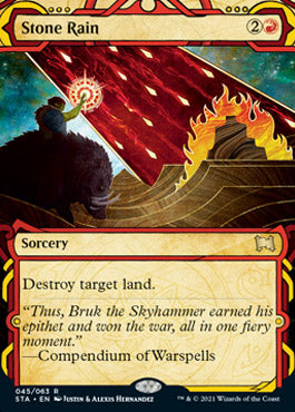 Stone Rain (Foil Etched) [Strixhaven: School of Mages Mystical Archive] | L.A. Mood Comics and Games