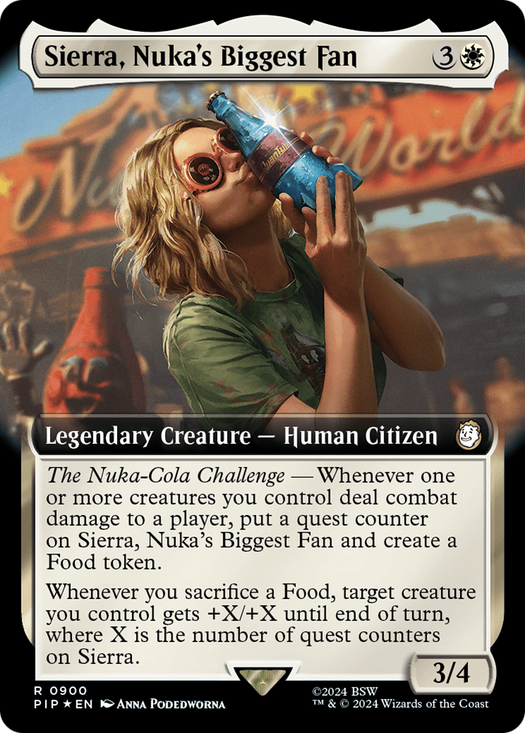 Sierra, Nuka's Biggest Fan (Extended Art) (Surge Foil) [Fallout] | L.A. Mood Comics and Games