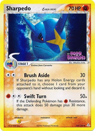 Sharpedo (53/110) (Delta Species) (Stamped) [EX: Holon Phantoms] | L.A. Mood Comics and Games