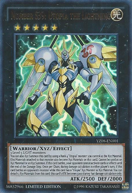 Number S39: Utopia the Lightning [YZ08-EN001] Ultra Rare | L.A. Mood Comics and Games