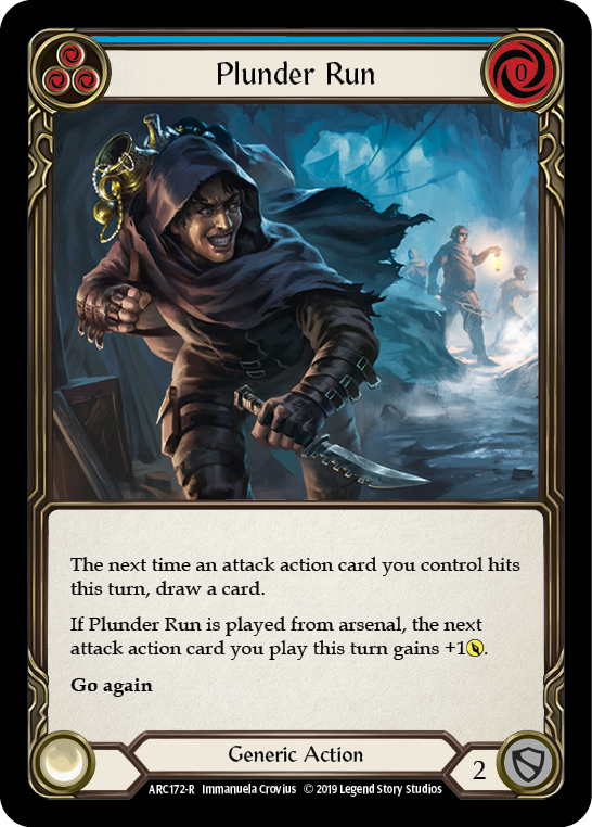Plunder Run (Blue) [ARC172-R] (Arcane Rising)  1st Edition Normal | L.A. Mood Comics and Games