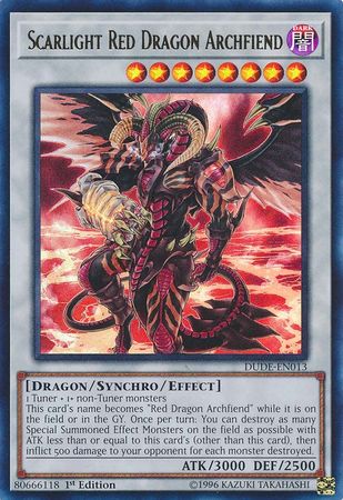 Scarlight Red Dragon Archfiend [DUDE-EN013] Ultra Rare | L.A. Mood Comics and Games