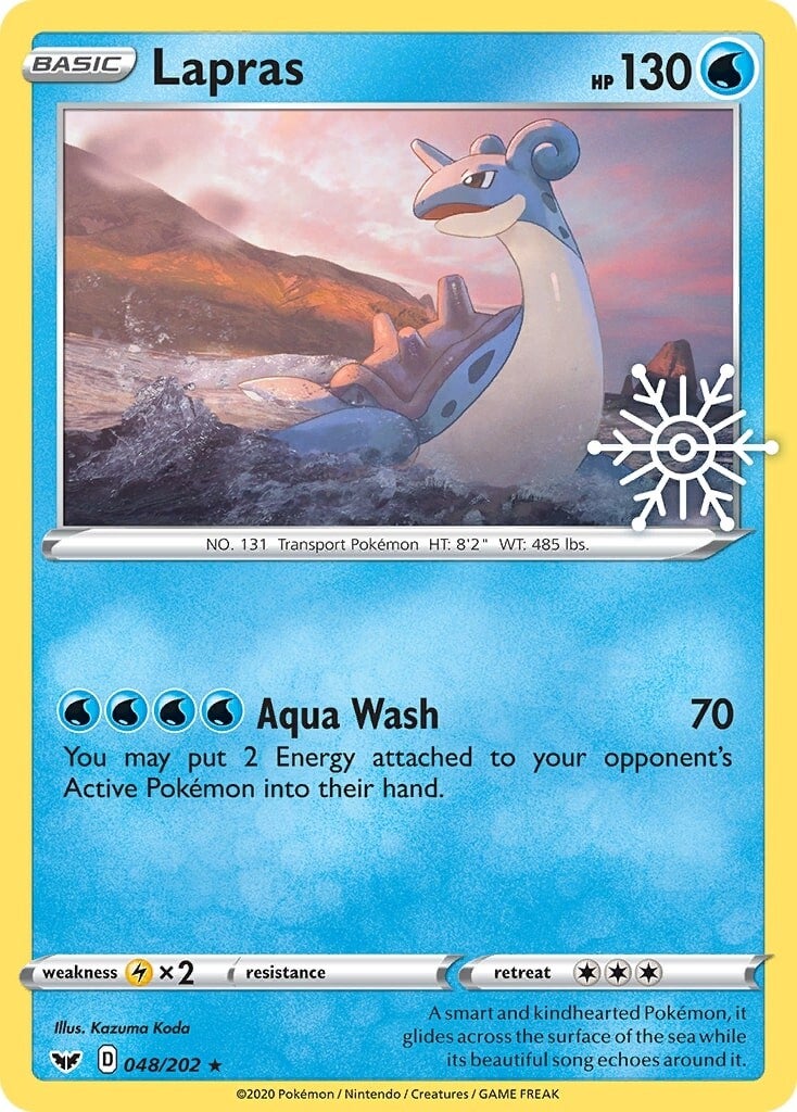 Lapras (048/202) (Holiday Calendar) [Sword & Shield: Base Set] | L.A. Mood Comics and Games