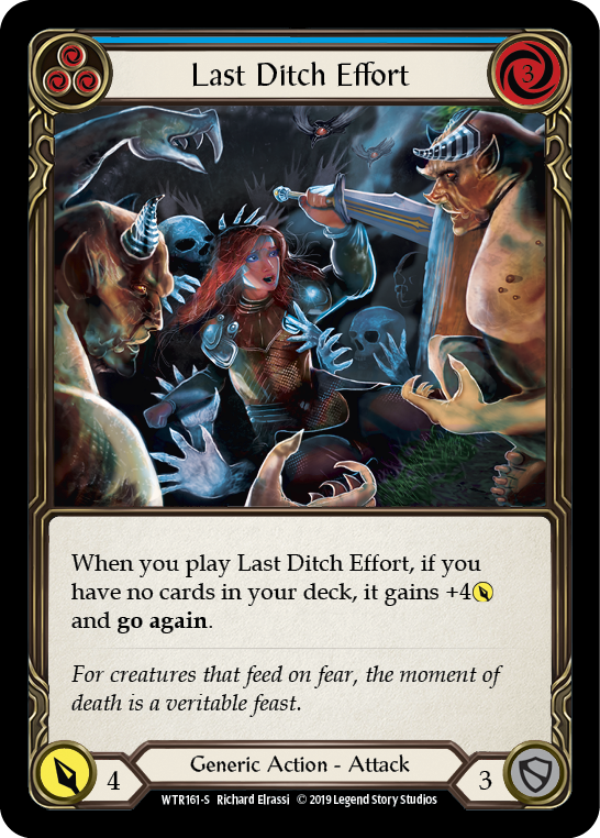 Last Ditch Effort [WTR161-S] (Welcome to Rathe)  Alpha Print Rainbow Foil | L.A. Mood Comics and Games