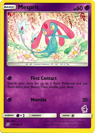 Mesprit (84/236) (Mewtwo Deck) [Battle Academy 2020] | L.A. Mood Comics and Games