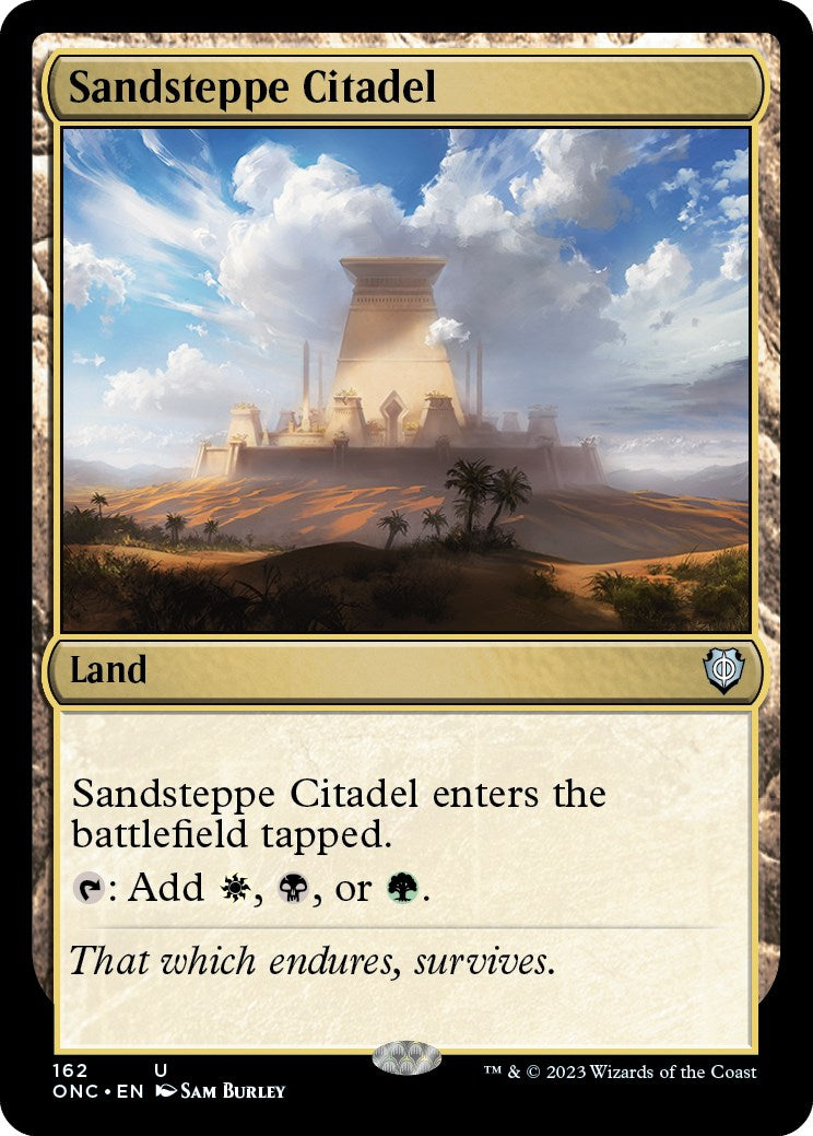 Sandsteppe Citadel [Phyrexia: All Will Be One Commander] | L.A. Mood Comics and Games