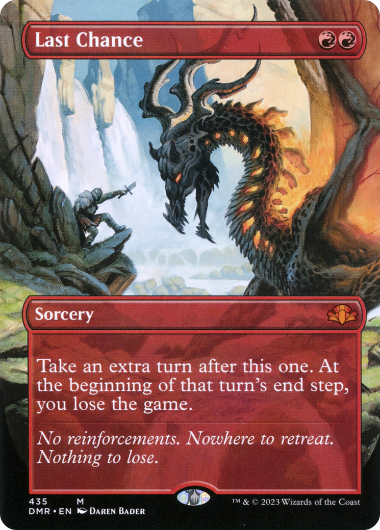 Last Chance (Borderless Alternate Art) [Dominaria Remastered] | L.A. Mood Comics and Games
