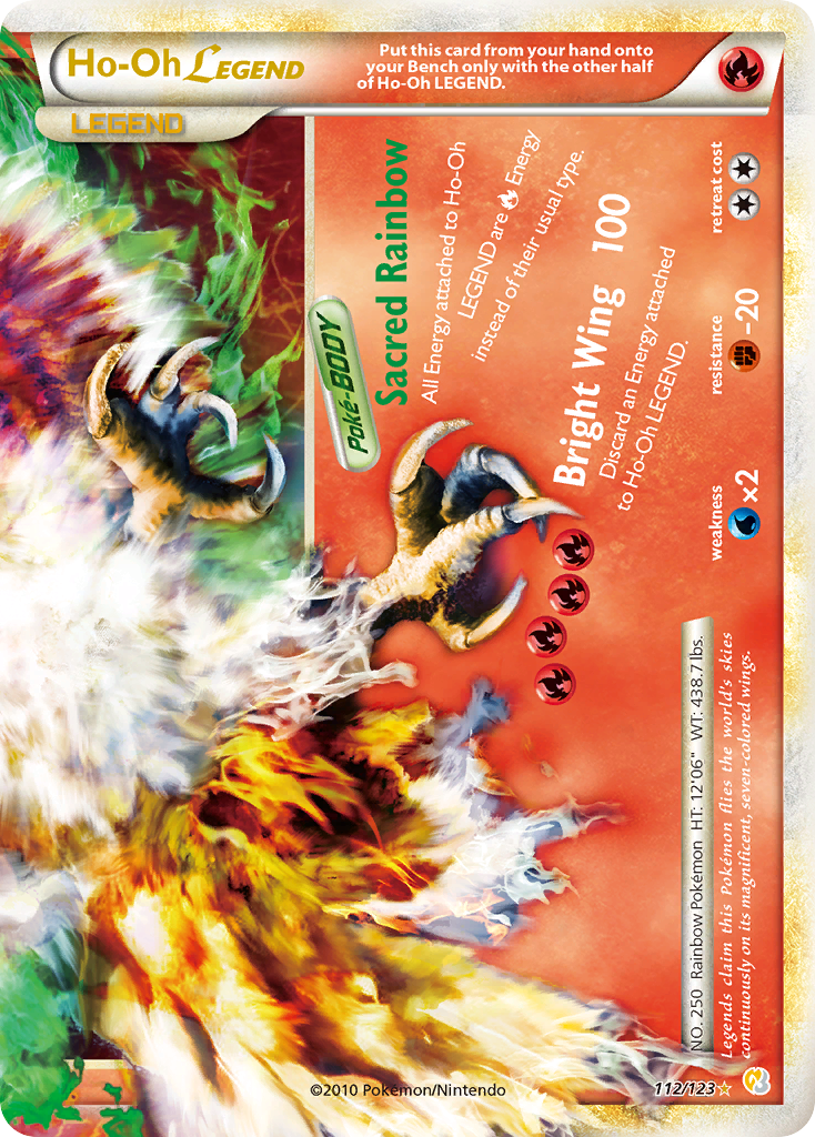 Ho-Oh LEGEND (112/123) [HeartGold & SoulSilver: Base Set] | L.A. Mood Comics and Games