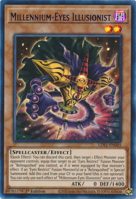 Millennium-Eyes Illusionist (Blue) [LDS1-EN045] Ultra Rare | L.A. Mood Comics and Games