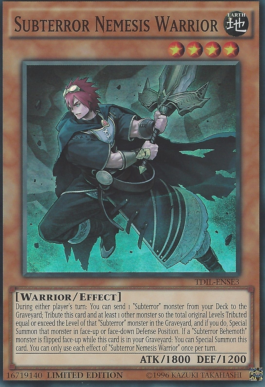 Subterror Nemesis Warrior [TDIL-ENSE3] Super Rare | L.A. Mood Comics and Games