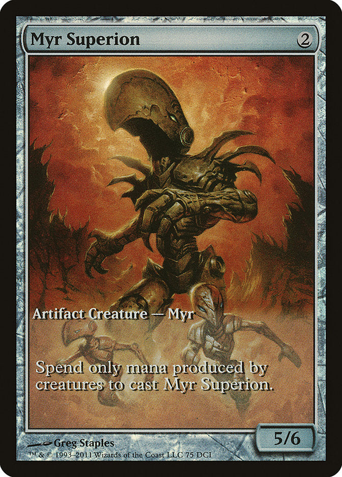 Myr Superion (Game Day) (Extended Art) [New Phyrexia Promos] | L.A. Mood Comics and Games