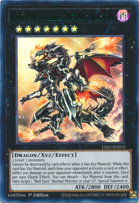 Red-Eyes Flare Metal Dragon (Green) [LDS1-EN015] Ultra Rare | L.A. Mood Comics and Games