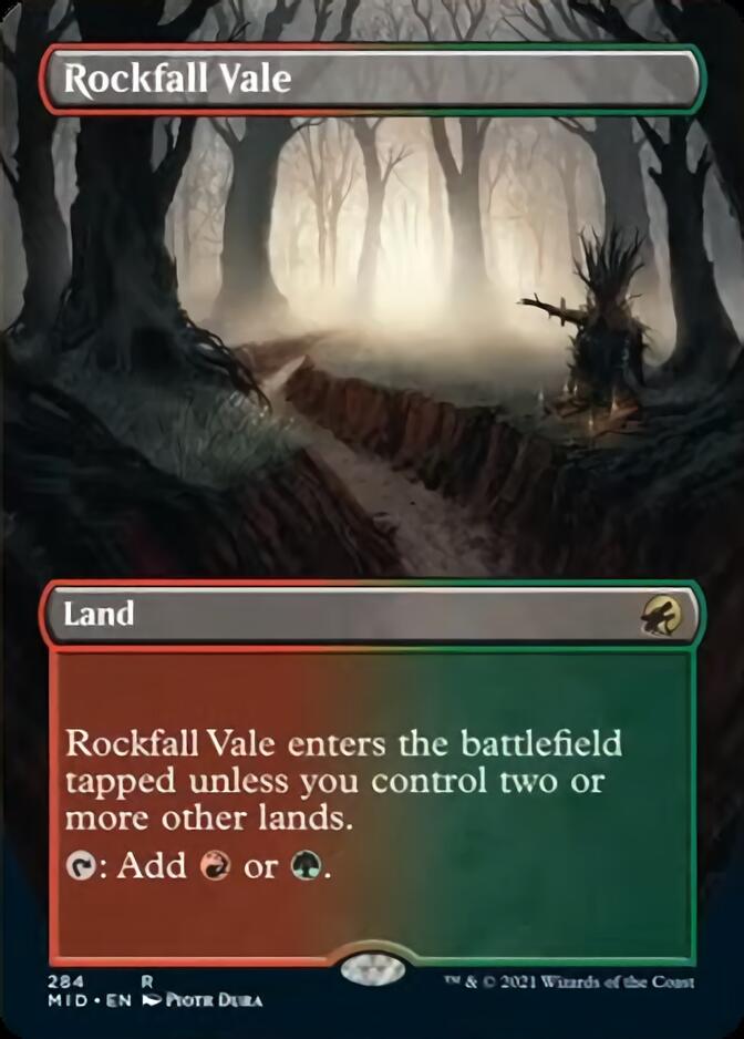 Rockfall Vale (Borderless Alternate Art) [Innistrad: Midnight Hunt] | L.A. Mood Comics and Games