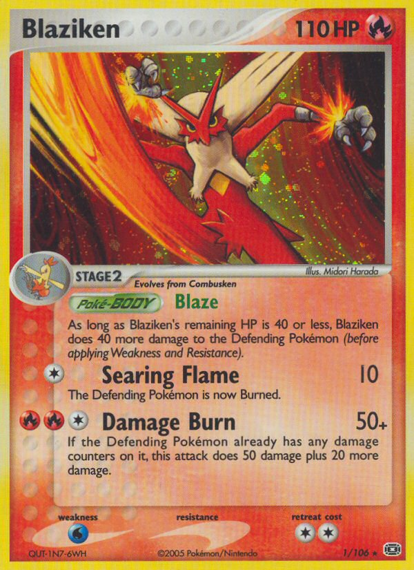 Blaziken (1/106) [EX: Emerald] | L.A. Mood Comics and Games