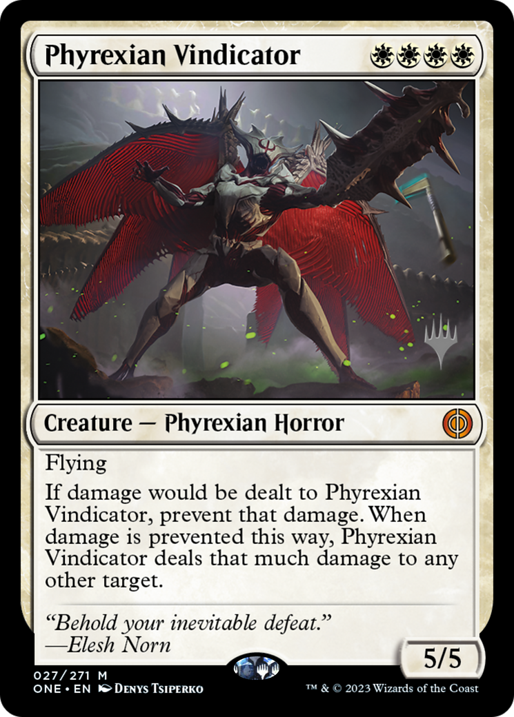 Phyrexian Vindicator (Promo Pack) [Phyrexia: All Will Be One Promos] | L.A. Mood Comics and Games