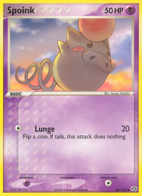 Spoink (66/106) [EX: Emerald] | L.A. Mood Comics and Games