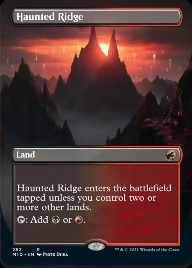 Haunted Ridge (Borderless Alternate Art) [Innistrad: Midnight Hunt] | L.A. Mood Comics and Games