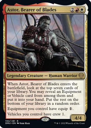 Astor, Bearer of Blades (Promo Pack) [Dominaria United Promos] | L.A. Mood Comics and Games