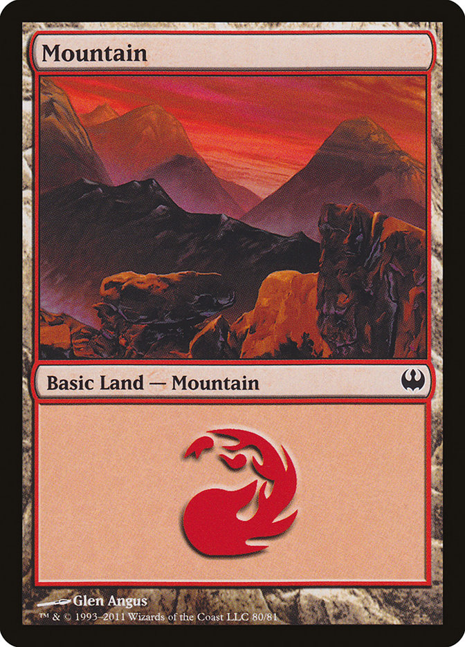Mountain (80) [Duel Decks: Knights vs. Dragons] | L.A. Mood Comics and Games