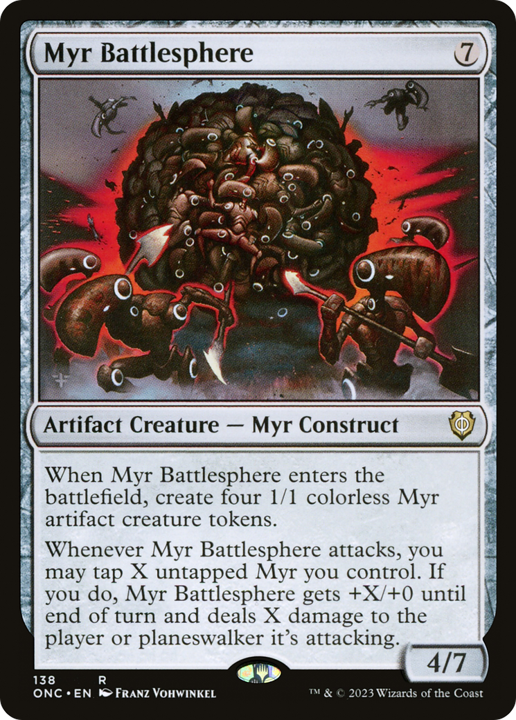 Myr Battlesphere [Phyrexia: All Will Be One Commander] | L.A. Mood Comics and Games