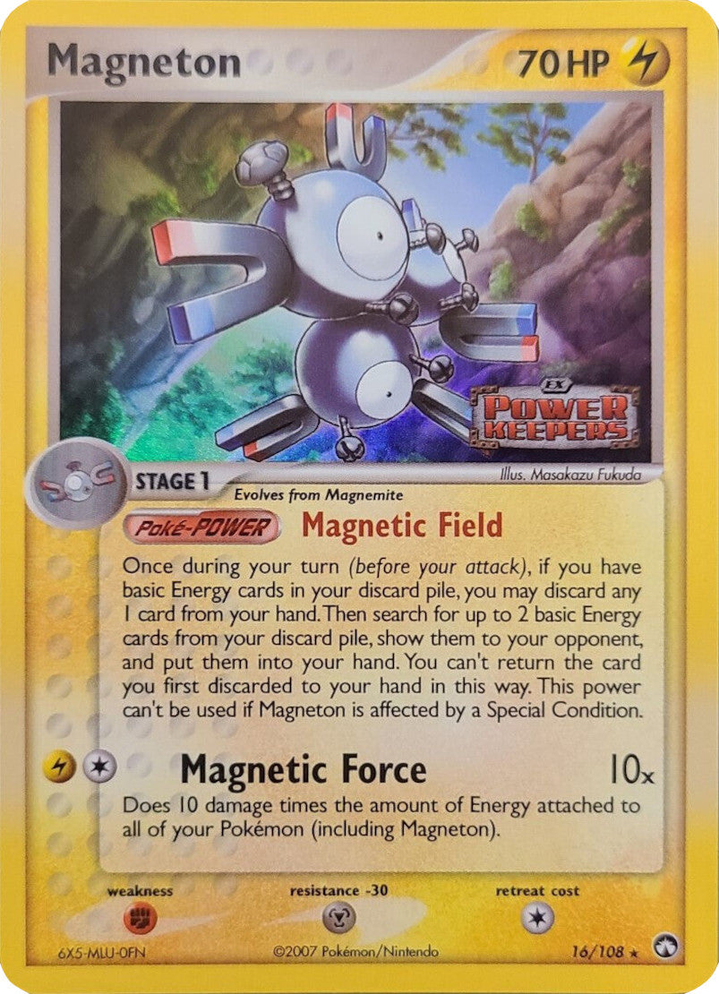 Magneton (16/108) (Stamped) [EX: Power Keepers] | L.A. Mood Comics and Games