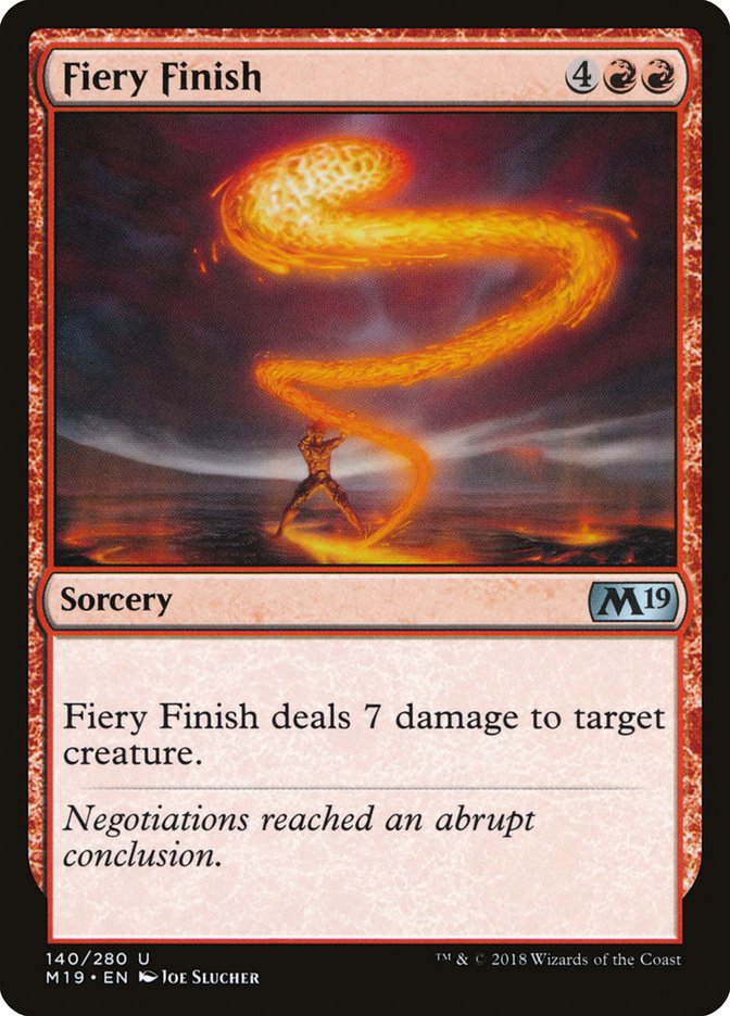 Fiery Finish [Core Set 2019] | L.A. Mood Comics and Games