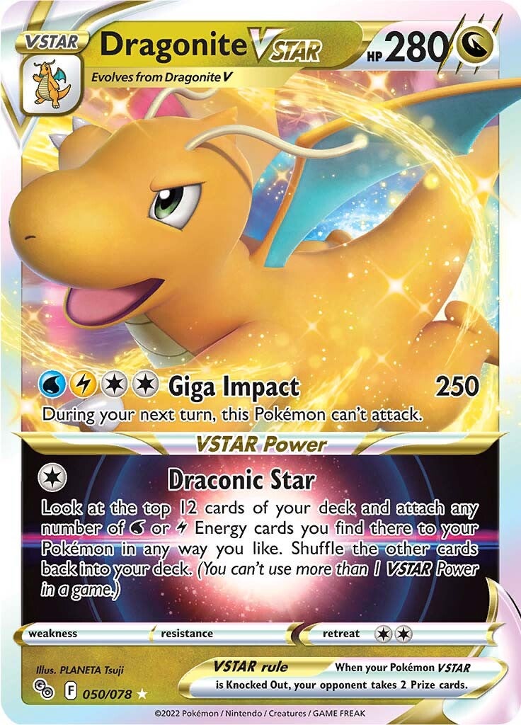 Dragonite VSTAR (050/078) [Pokémon GO] | L.A. Mood Comics and Games