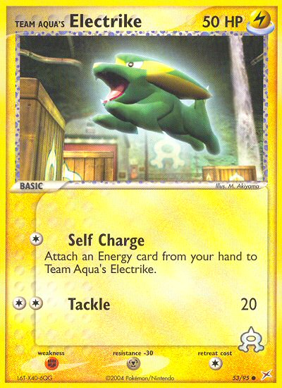 Team Aqua's Electrike (53/95) [EX: Team Magma vs Team Aqua] | L.A. Mood Comics and Games