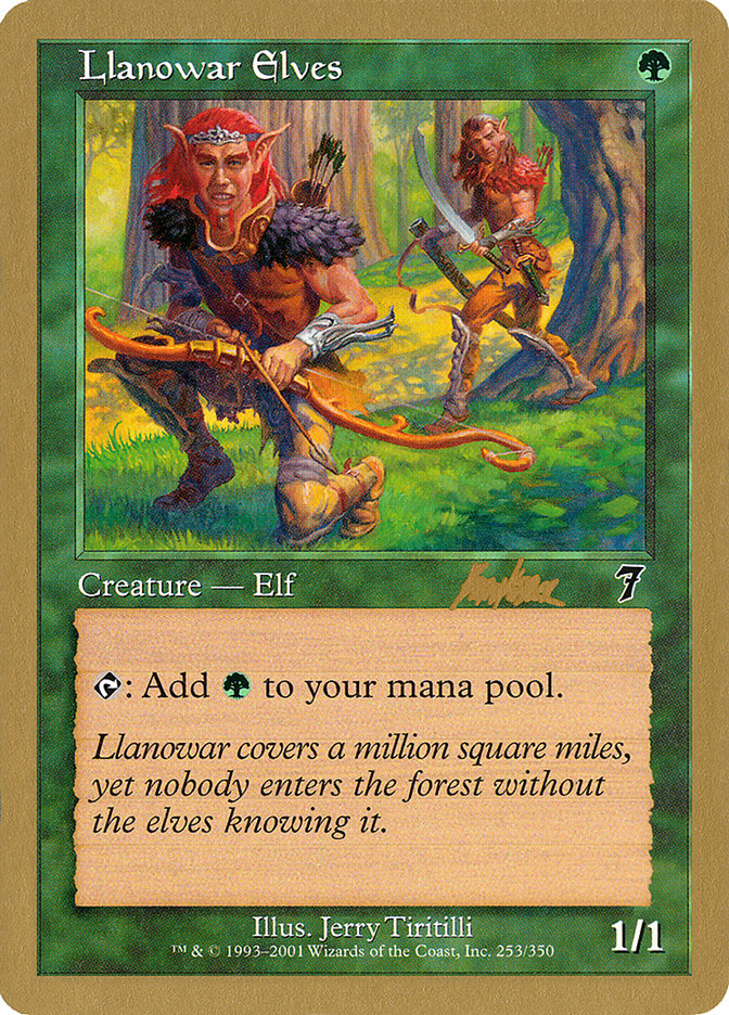 Llanowar Elves (Brian Kibler) [World Championship Decks 2002] | L.A. Mood Comics and Games
