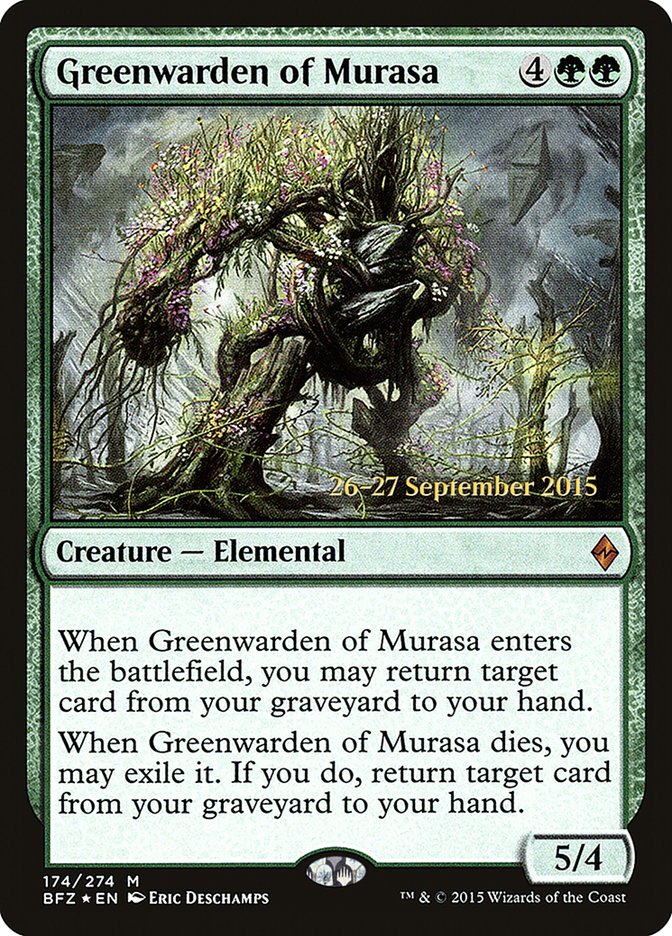 Greenwarden of Murasa [Battle for Zendikar Prerelease Promos] | L.A. Mood Comics and Games