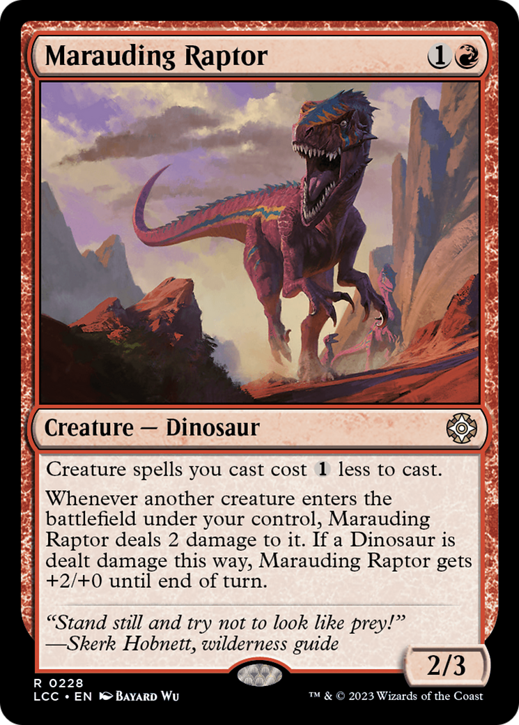 Marauding Raptor [The Lost Caverns of Ixalan Commander] | L.A. Mood Comics and Games