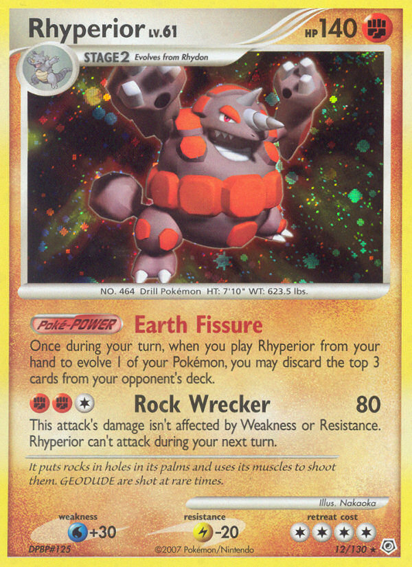 Rhyperior (12/130) [Diamond & Pearl: Base Set] | L.A. Mood Comics and Games