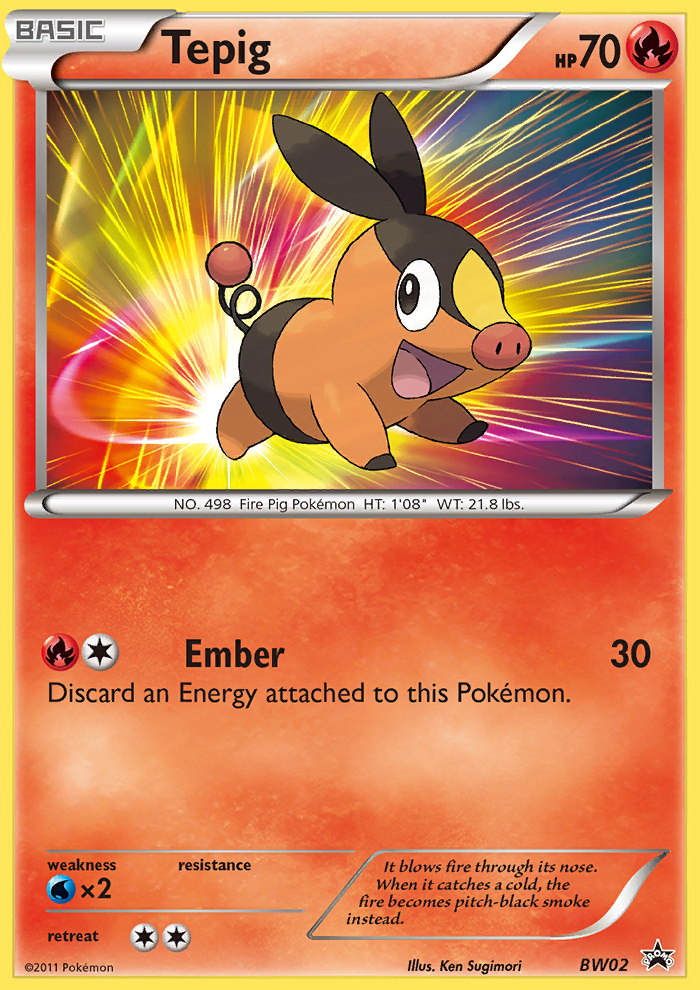 Tepig (BW02) [Black & White: Black Star Promos] | L.A. Mood Comics and Games