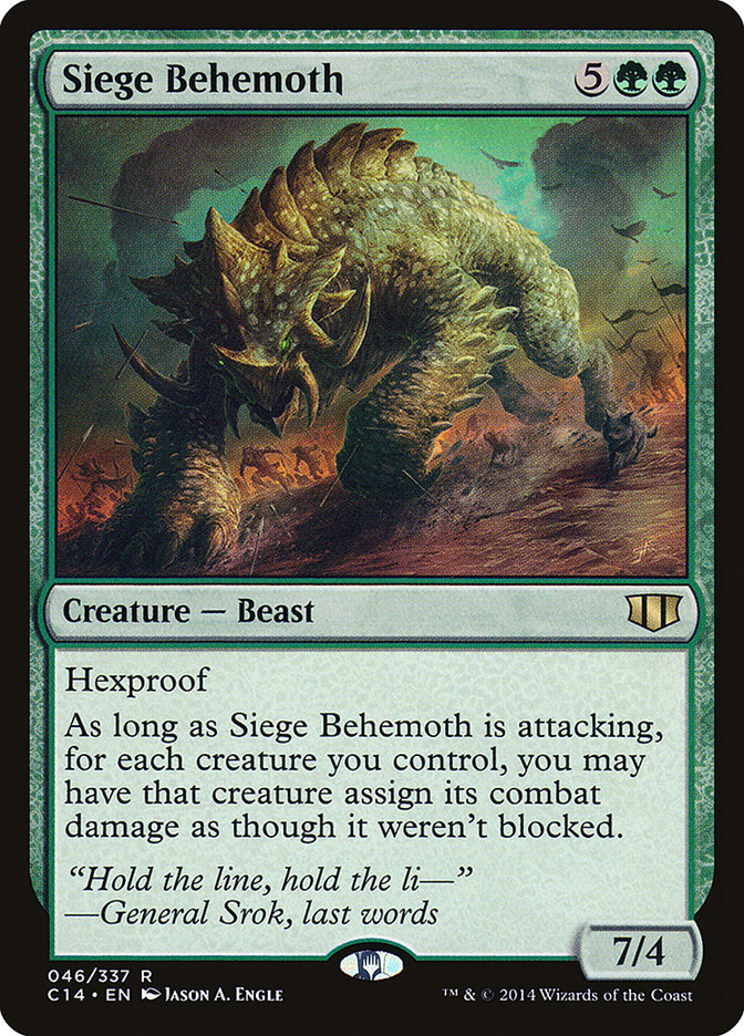 Siege Behemoth [Commander 2014] | L.A. Mood Comics and Games
